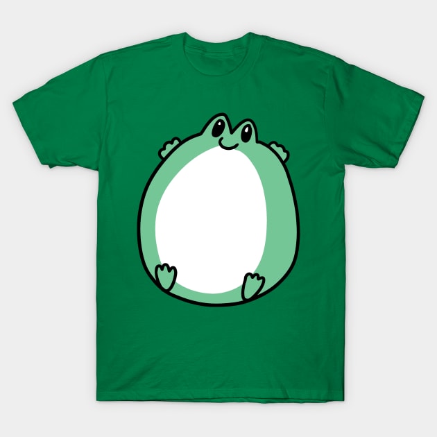 Giant Round Frog T-Shirt by saradaboru